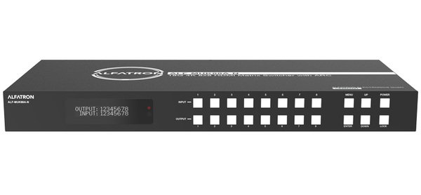 8X8 HDMI MATRIX THAT SUPPORTS TRANSMISSION OF VIDEO AND MUILTI-CHANNEL HIGH RESOLUTION